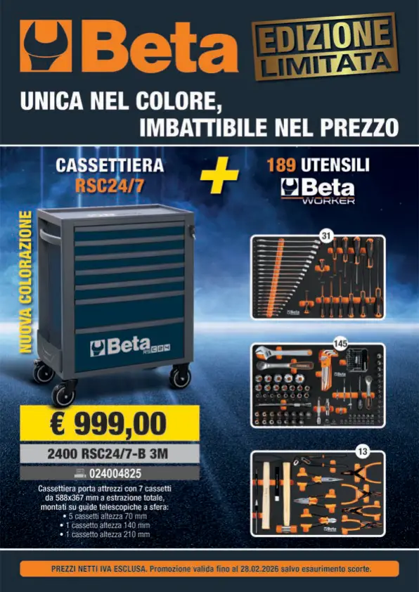 Catalogo BETA edizione limitata 189 utensili
