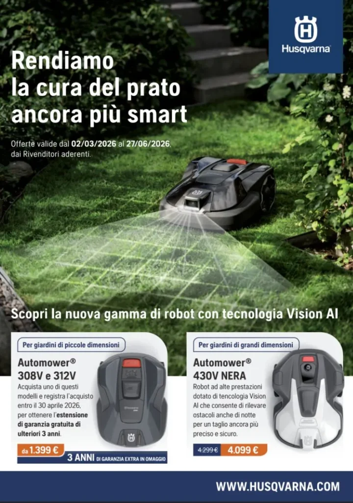 Copertina catalogo offerte Husqvarna Automower 2026