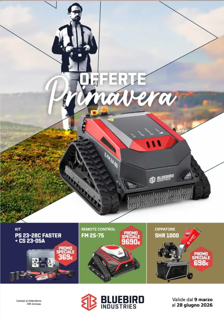 Volentino offerte primavera 2026 Bluebird Industries